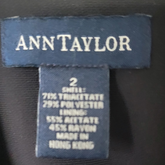 Long suit jacket with cream piping-Ann Taylor - Picture 2 of 3